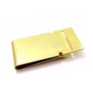 Vintage Classic Gold Plated Money Clip*Men's Jewelry Accoutrement
